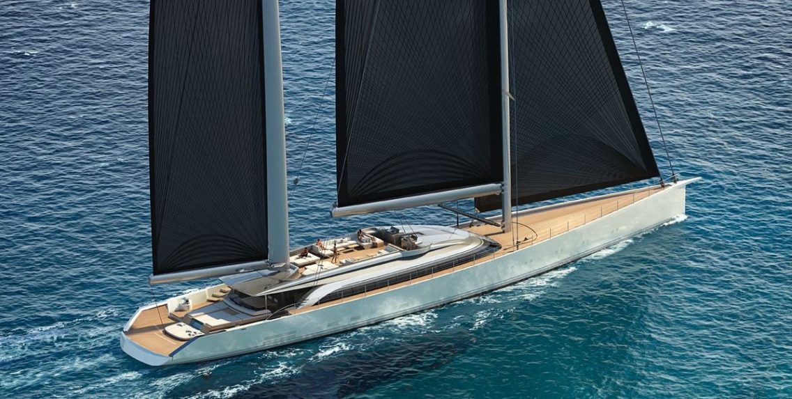 Philippe Briand unveil the new 60m ketch concept